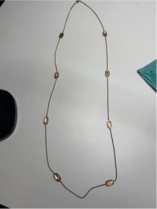 Kendra Scott Jewelry - Women's Kendra Scott Gold Iridescent Station Necklace One Size